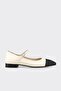 Beige Leather Women's Casual Shoes