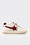 Ecru Leather Women's Sports Shoes