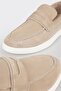Bej Deri Erkek Loafer - 5