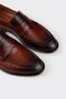 Tan Leather Men's Loafer - 5