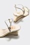 Gold Women's Heeled Sandals - 4