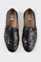 Black Leather Men's Casual Shoes - 4
