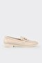 Beige Leather Women's Loafer