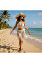 Macrame Bra Double Beach Set, Beach Dress, Pareo, Skirt and Bustier - 2