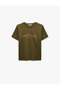 Cotton Short Sleeve Crew Neck Printed Women's T-Shirt - 3