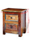 Nightstand with 2 Drawers Solid Reclaimed Wood - 3