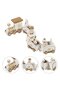 - Christmas Wooden Train Set - 5Pcs - White - 5