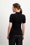 Women's 2 Pack Navy Blue Black Short Sleeve Blouse - 7