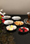 Ulver's Silver Set of 6 Sugar Bowl Turkish Delight Bowl Snack Bowl Coffee Side Presentation Bowl Decorative Bowl with Handles - 2