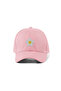 Daisy Embroidered Hat – Pink 100% Cotton Gabardine Unisex Model