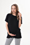 Short Sleeve Oversize Tshirt Striped Pants Maternity and Maternity Bottom Top Set - 5