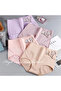 High Elastic Waist Underwear Briefs Women Undergarments Comfortable Summer Wear Panty - Bean Paste - 4