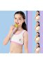 Soft Cotton Student Girl Bra Cartoon - Purple