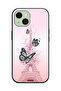 Apple iPhone 15 Plus Protective Case Cover Butterflies On Eiffel Tower - 2