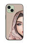 Apple iPhone 15 Plus Protective Case Cover Half Face Girl Art - 2