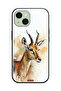 Apple iPhone 15 Plus Protective Case Cover Deer Abstract Art - 2