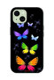 Apple iPhone 15 Protective Case Cover Colorful Butterflies - 2