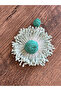 Çiçekk Model Beach Style Handmade Raffia Earrings - 2