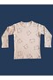Long-Sleeved Patterned Kids Pajama Set #printedkidspajamas #laundrygarden #coffeebearpatternpajamas - 3