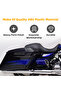 Motorcycle Black Hard Saddlebag Latch Cover Smoke Reflectors For Harley Touring Road King Road Glide - 3