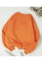 Unisex Women/Men Solid Color Oversize Crew Neck Cotton Sweatshirt - 2