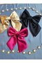3-Piece Bow Clip Buckle (Fuchsia - Anthracite - Powder) - Satin Bow Buckle - 5