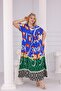 Plus Size Cotton Viscose Dress with Lace Detail