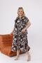 Plus Size Cotton Viscose Dress with Lace Detail - 4