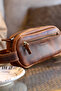 New Dopp Genuine Leather Men's Hand Bag.Birthday&Father's Day&Valentine's Day Gift - 3