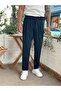 Italian Cut Waist Drawstring Fabric Trousers Laci - 5