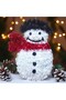 High Quality Christmas Decor Christmas Snowman Decor Shiny Christmas Window Display Decorations 35X23 cm - 4