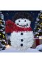 High Quality Christmas Decor Christmas Snowman Decor Shiny Christmas Window Display Decorations 35X23 cm