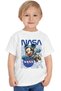 Mickey Nasa Pattern Printed Children's Black and White Tshirt