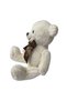 Cream bear for baptism candle