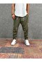 Chinese Patterned Baggy Trousers with Elastic Waist