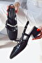 Gentle Pearl Short Block-Heel Women's Shoes