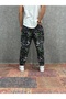 Patterned Baggy Trousers with Elastic Waist - 2