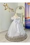 Girls' White Princess Dress - Puffy, Sleeveless, Satin Fabric, for Special Occasions - 5