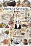 Vintage Sticker Set - 50 Pieces Aesthetic Sticker Set Pen Laptop Notebook Water Bottle Label