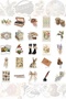 Vintage Sticker Set - 50 Pieces Aesthetic Sticker Set Pen Laptop Notebook Water Bottle Label - 3