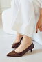 Pointed Toe Short Kitten Heels Comfortable Stylish Women's Stiletto Shoes - 5