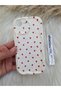 iPhone 16E Compatible Red Hearts Printed Patterned Case