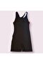 Girl's Swimmer Swimsuit with Shorts Black - 3