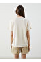 Crew Neck Printed Women's T-Shirt - 4