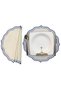 2 Pieces Embroidered Linen American Service - Linen Plate - 7
