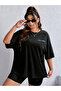 Unisex Oversize Sakura Dragon Back Printed T-Shirt - 3