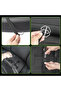 Auto Straw Bamboo Cushion Front Gray Double Set with Lumbar Support Anti-Sweat Wf-1021-1-Gr - 5