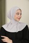 Snap Bonnet Hijab Swimsuit Top Compatible with Sea and Pool Bonnet Hijab Silver - 4