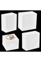4pcs Solid Display Block 4 Style Forested Acrylic Display Stands
