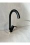Matte Black Kitchen Faucet Open Close Mix Faucet Hot and Cold Water Inlet Brass 6 Years Warranty